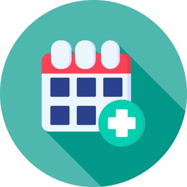 Takvim simgesi, vektör çizimi