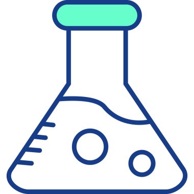 Eğitimde laboratuvar deney simgesi - bilim ve öğrenme kategorisi