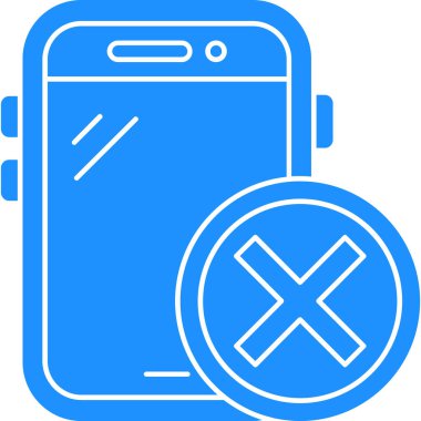 Cep telefonu simgesinin vektör illüstrasyonu