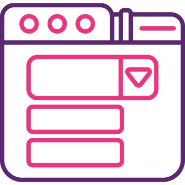 Takvim simgesi, vektör illüstrasyonu basit tasarım