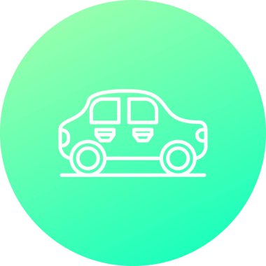 araba simgesi, vektör illüstrasyonu