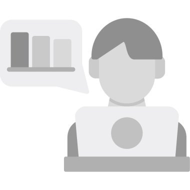 Bir insan simgesinin vektör illüstrasyonu