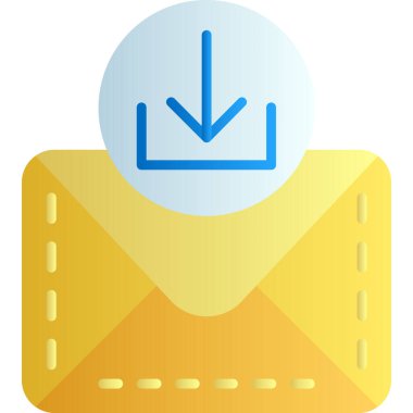 zarf simgesi vektör illüstrasyonu