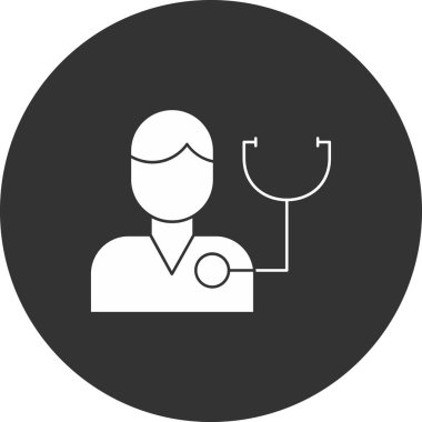 doktor vektör simgesi modern basit illüstrasyon