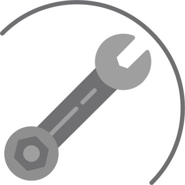 Tornavida. Web simgesi basit illüstrasyon