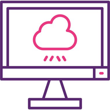 Web bulut hesaplaması. Web simgesi