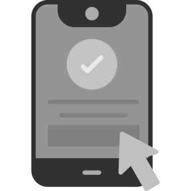 akıllı telefon simgesi vektör illüstrasyonu