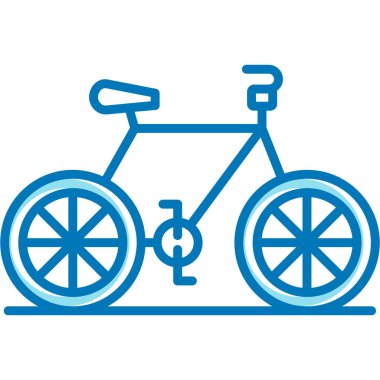 Bisiklet. Web simgesi basit illüstrasyon