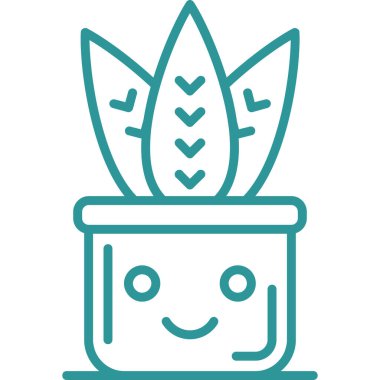 Çiçek. Web simgesi basit illüstrasyon