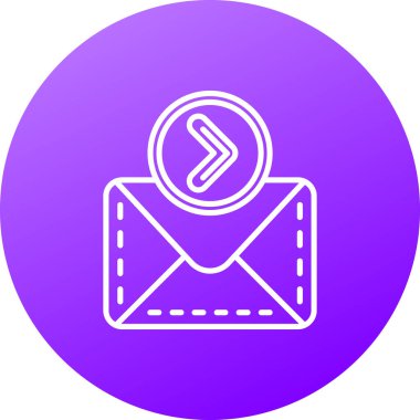 E-posta. Web simgesi basit illüstrasyon