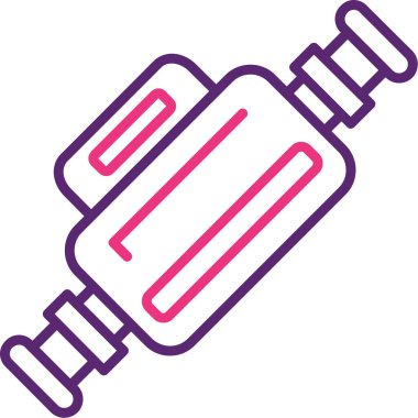 Fiş. Web simgesi basit illüstrasyon