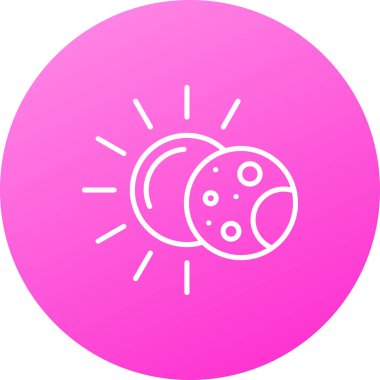 Güneş simgesinin vektör illüstrasyonu