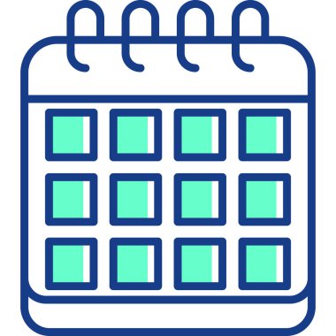 Randevu. Web simgesi basit illüstrasyon