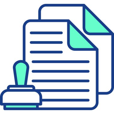 Belge. Web simgesi basit illüstrasyon