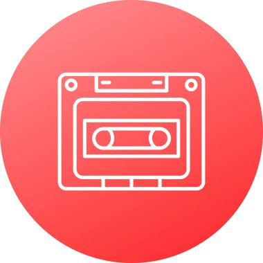 Radyo. Web simgesi basit illüstrasyon