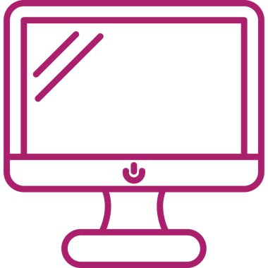 Bilgisayar. Web simgesi basit illüstrasyon