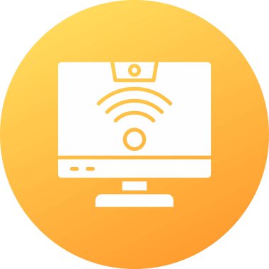 laptop vektör simgesi modern basit vektör çizimi