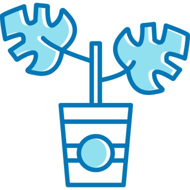 Çiçek bahçesi ikonu - özet biçiminde