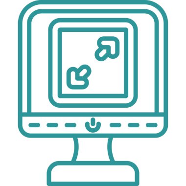 izleyici ikon vektör illüstrasyonu