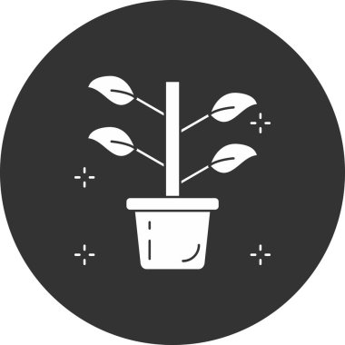 Çiçek simgesinin vektör illüstrasyonu