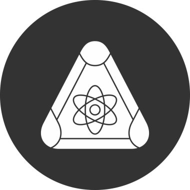 atom simgesi vektör illüstrasyonu