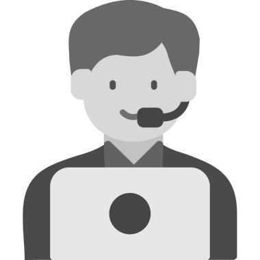 İşadamı avatar vektör simgesi