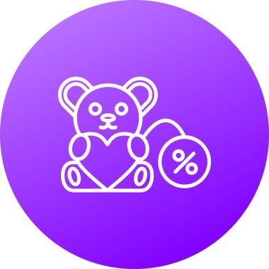 Ayı simgesinin vektör illüstrasyonu