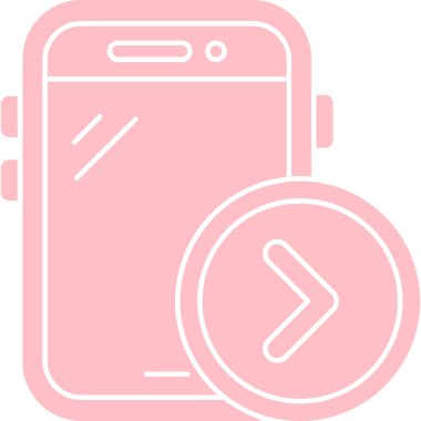 mobil saat simgesi. vektör illüstrasyonu