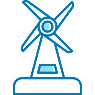 Yel değirmeni Web simgesi basit illüstrasyon