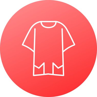 Askı düz vektör desenli t-shirt