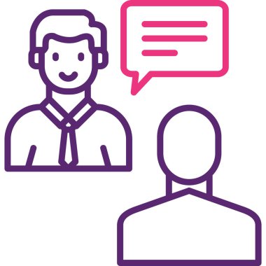 İş adamı. Basit illüstrasyon