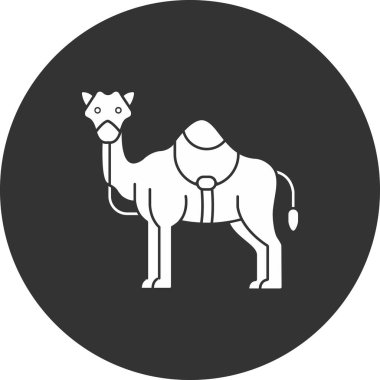 Deve ikonu vektör çizimi