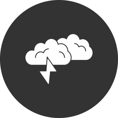 Bulut simgesi vektör illüstrasyonu