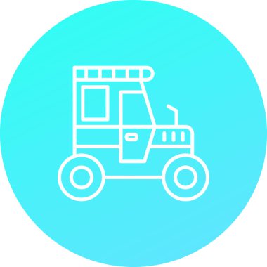 Eşsiz Kamyon Vektör Satırı Simgesi