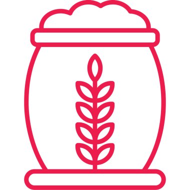 Bir buğday torbasının vektör çizimi