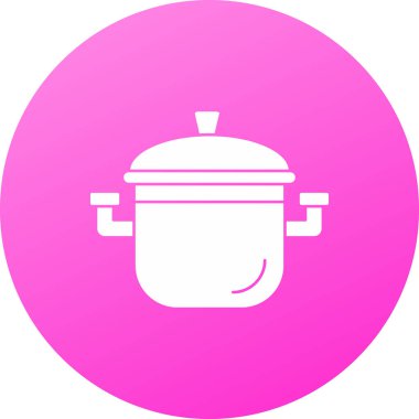 Beyaz arkaplanlı beyaz çaydanlık simgesi. Çaydanlık ikonu. Pembe kare düğme. vektör illüstrasyonu