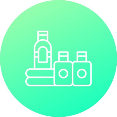 Şişe. Web simgesi basit illüstrasyon