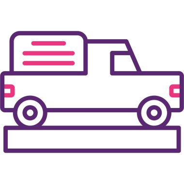 araba simgesi vektör illüstrasyonu