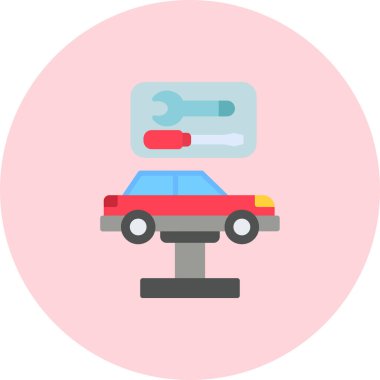 - Araba. Web simgesi basit illüstrasyon