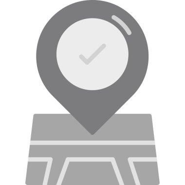 Yer düz vektör simgesi