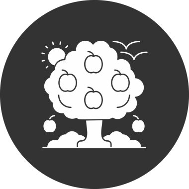 Beyin. Web simgesi basit illüstrasyon