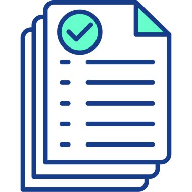 Belge. Web simgesi basit illüstrasyon