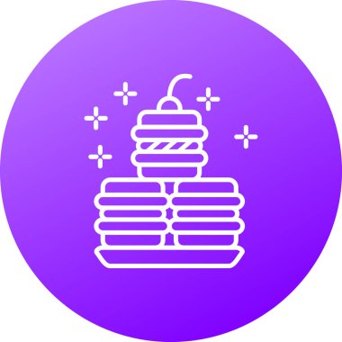 Pasta Simgesinin Vektör illüstrasyonu