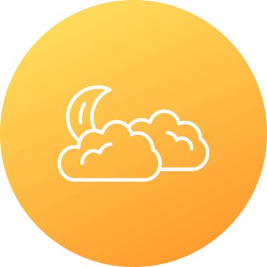 Bulut. Web simgesi basit illüstrasyon