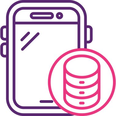 - Telefon. Web simgesi basit illüstrasyon