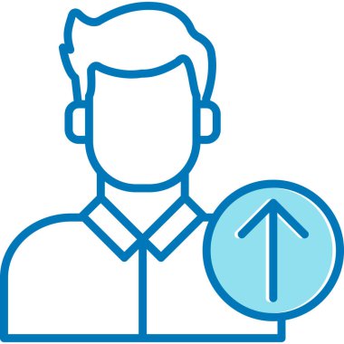 kullanıcı. Web simgesi basit illüstrasyon