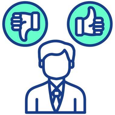 Başparmak yukarı simgesi, stil anahat