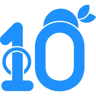 Beyaz arkaplanda 0 numara