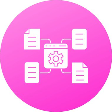 Modern sunucu simgesinin vektör illüstrasyonu