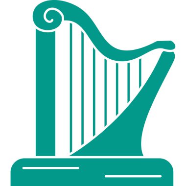 Vektör çizimi. bir arp simgesi.